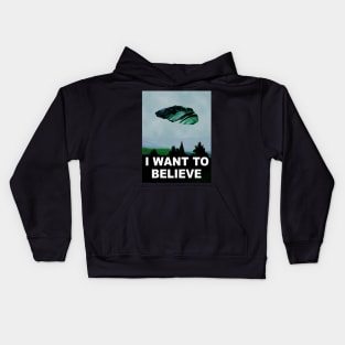 I want to believe by your command. Kids Hoodie